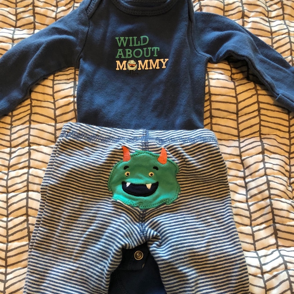 Wild about mommy newborn outfit